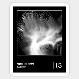 Sigur Ros / Minimalist Style Graphic Artwork Design Magnet